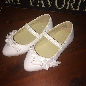 Janie and Jack white little girls shoes